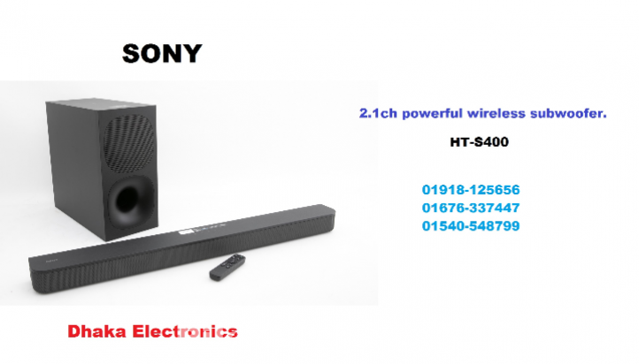 SONY Soundbar HT-S400 Wireless Subwoofer 2.1ch Price BD